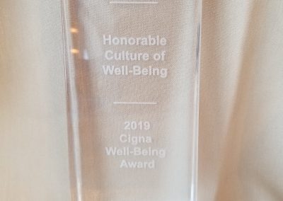 Cigna's 2019 Honorable Culture of Well-Being award