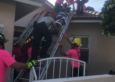 Rescue of an Injured Worker on a Roof