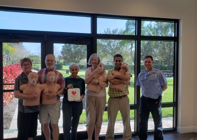 Lake Bridge Falls attended a CPR / AED class