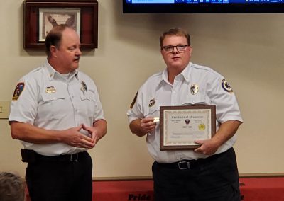 Southern Manatee Fire Rescue recognizes 7 employees with an accumulative total of 213 years.